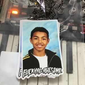 FA F*cking Awesome Skateboards Sage Elsesser Yearbook Photo STICKER  Jason Dill
